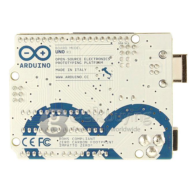 UNO R3 Development Board Microcontroller MEGA328P ATMEGA16U2 Compat for Arduino - Blue + Black
