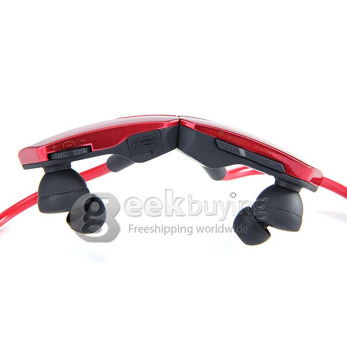 ZONOKI B97 Outdoor Neckband BT2.1+EDR 1Mbps Wireless Headphone Stereo Audio Headset With Magnetic - Red
