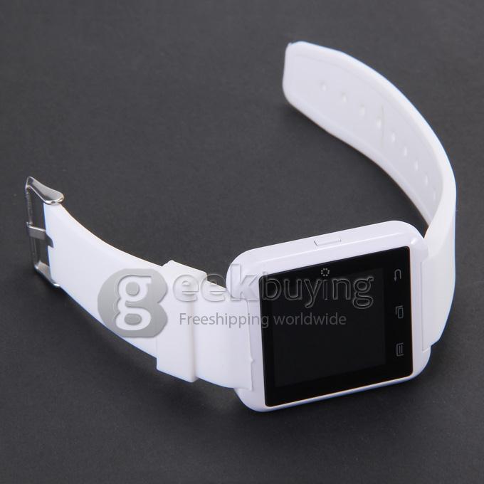 Smart U8 MTK Wrist Watch BT3.0 U 2.4GHz Watch 230mAh For iPhone/Samsung S4/Note 2/3 Android Smartphones - White