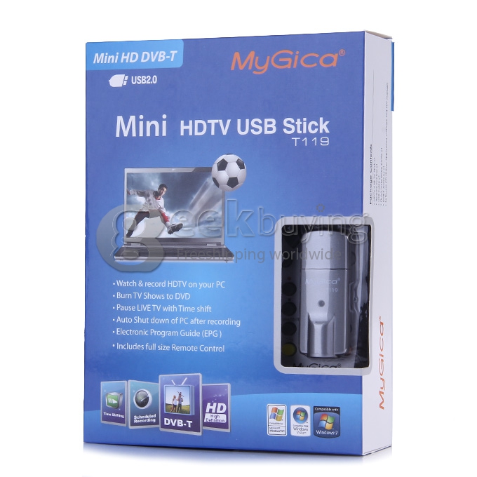 DVB-T Mini USB TV Stick GENIATECH Mygica T119 Digital TV Tuner Receiver HDTV