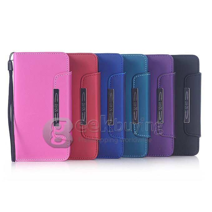 Protective Hard Cover Flip Stand Leather Case for SAMSUNG S6 -Pink