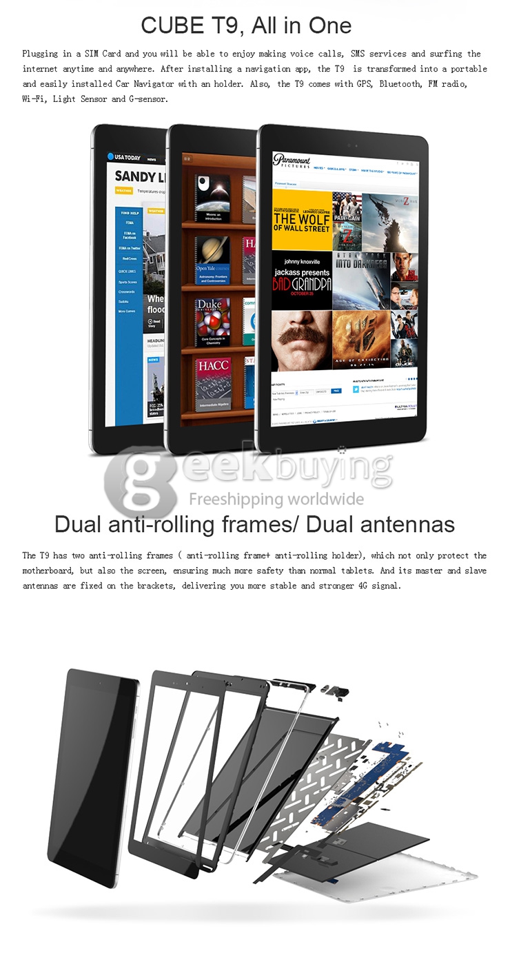 Cube T9 4G Phablet 9.7