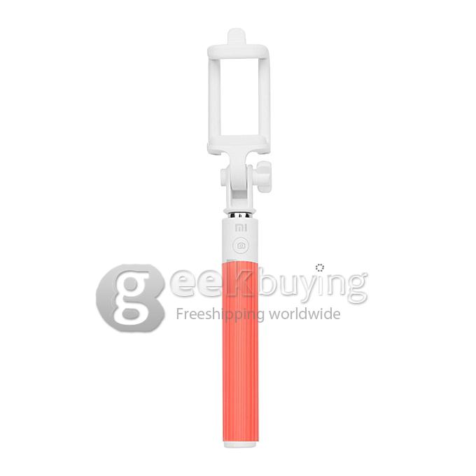 New Original Xiaomi Monopod Handle Stick Self-pole Bluetooth Collapsible Adjustable For iOS Android - Rose