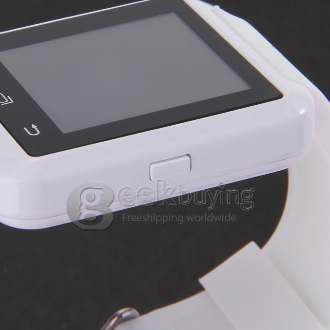 Smart U8 MTK Wrist Watch BT3.0 U 2.4GHz Watch 230mAh For iPhone/Samsung S4/Note 2/3 Android Smartphones - White