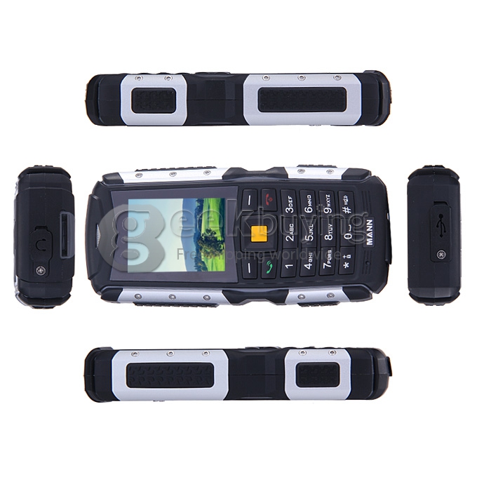 MANN ZUG S IP67 Waterproof Rugged Phone Dustproof Shockproof Dual SIM Cards GSM Cell Phone - Gray