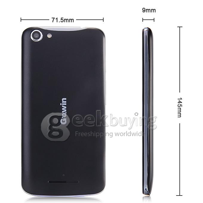 GOWIN A70 5.0 Inch QHD Pixels MTK6572 Dual Core 1.3GHz Smartphone Android 4.4 OS 8.0MP 3G GPS - Black