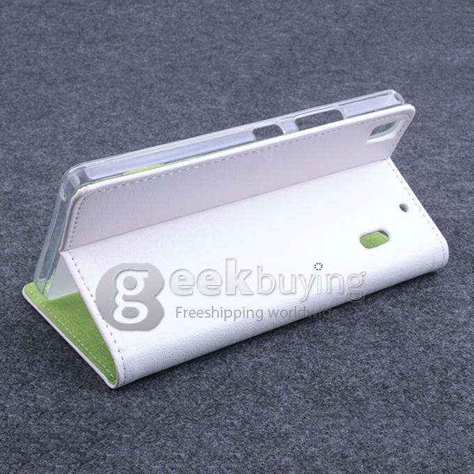 Protective PU Leather Case Hard Case Cover with for Lenovo Lemo K3 Note - White