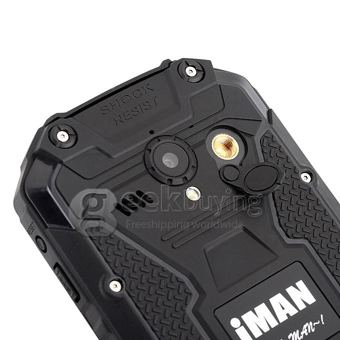 IMAN i6 4.7 Inch Smartphone IP68 Waterproof Walkie Talkie Android 4.4 MTK6592 Octa Core 2GB 32GB NFC - Black