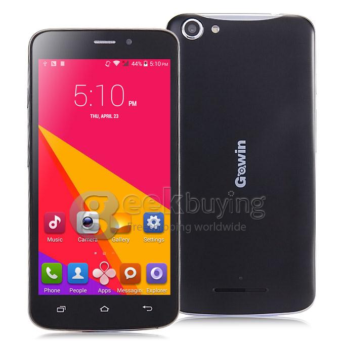 GOWIN A70 5.0 Inch QHD Pixels MTK6572 Dual Core 1.3GHz Smartphone Android 4.4 OS 8.0MP 3G GPS - Black