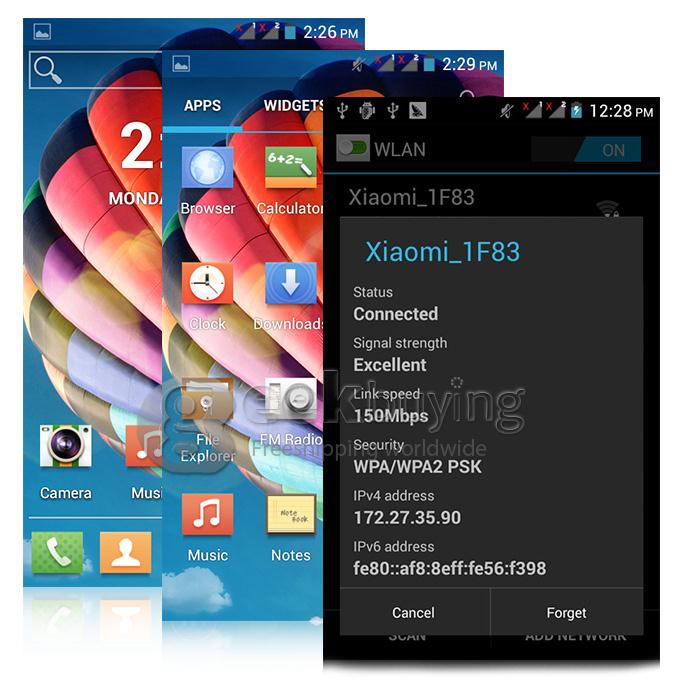 H-mobile G850 MTK6572 Dual Core 1.0GHz 4.7 Inch Smartphone 2.0MP Android 4.2 OS Bluetooth WIFI - Black