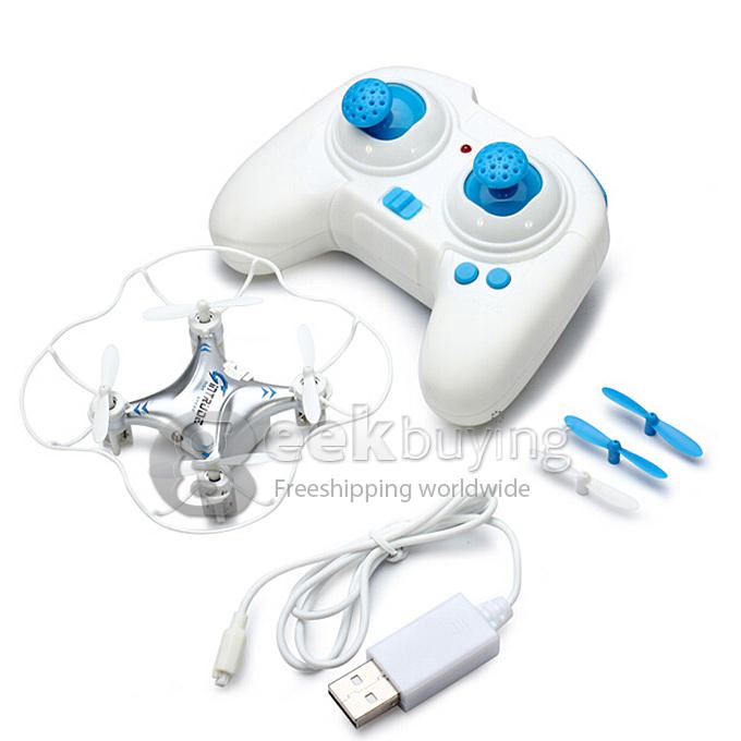 JJRC H7 2.4G 6-Axis Mini RC Quadcopter with LED Lights Protective Cover - Silver
