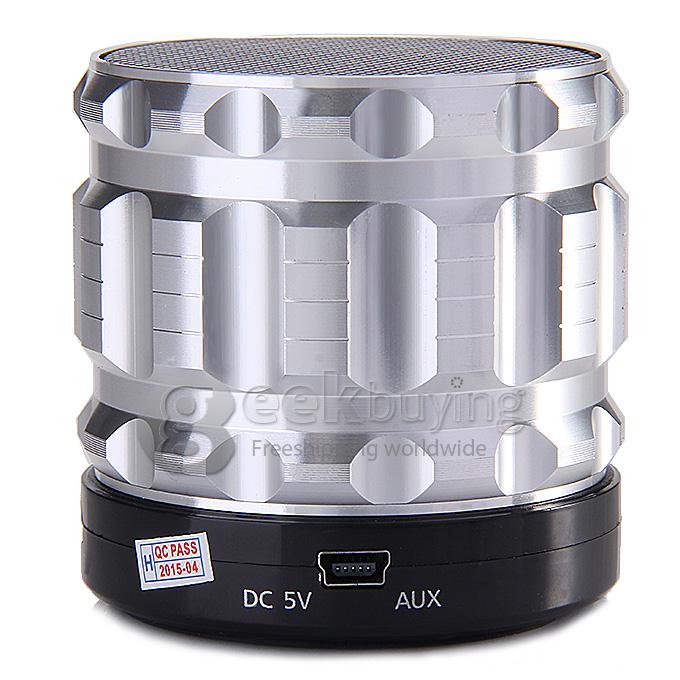 S28 Metal Mini Portable Bluetooth Speaker With Handfree Mic+TF Card Slot Stereo Speakers