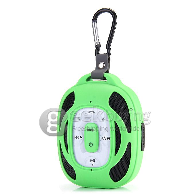 New 2693 Wireless Microphone Portable Phone Solar Bluetooth 2.1+EDR 2.4GHZ Speaker Support TF Card Handsfree - Green