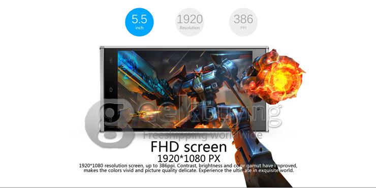 Uhappy UP920 5.5inch FHD Android 4.4 2GB 16GB 18.0MP 8.0MP Smartphone MTK6592 Octa Core 1.7GHz IPS 3G/GPS Hotknot -Black