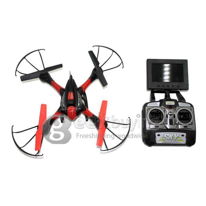 SKY HAWKEYE 1315S 5.8G FPV Real Time Transmission 2.4G 4CH 6 Axis RC Quadcopter with 0.3MP Camera Headless Mode -Red