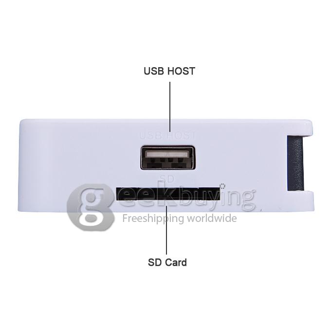 282 1080P HD Video Adopter, HD Game Adopter, HDMI/YPbPr Recorder into USB Disk - White
