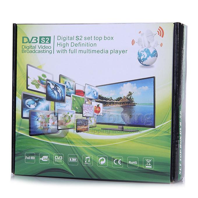 OEM DVB-S2 HD Digital Video Broadcasting Receiver 950-2150MHz MPEG-2/-4 H.264 Set Top Box Full Multimedia Player