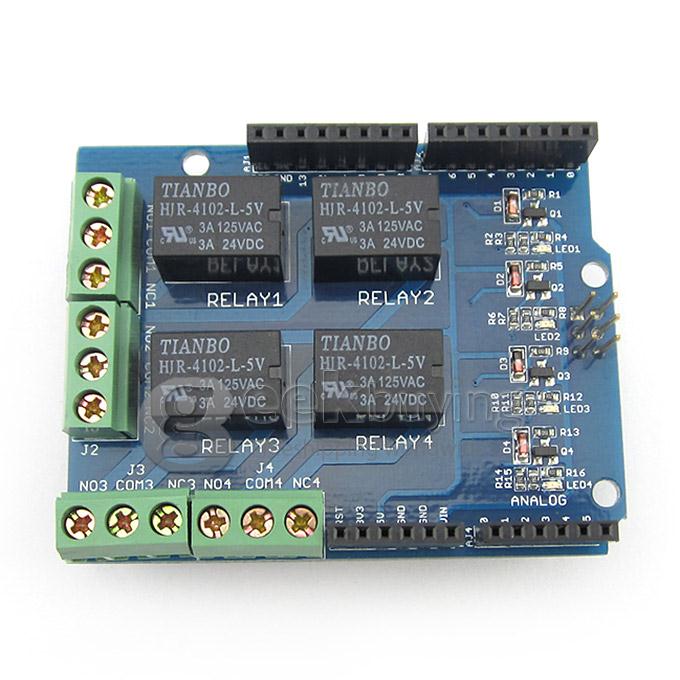 Arduino Relay Shield v1.0 5V 4-Channel Relay Module Compatible With Mega2560