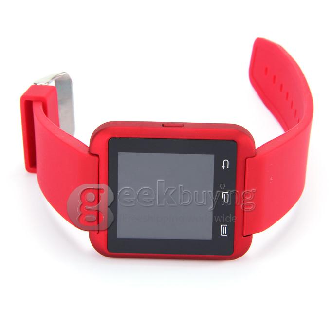 Smart U8 MTK Wrist Watch BT3.0 U 2.4GHz Watch 230mAh For iPhone/Samsung S4/Note 2/3 Android Smartphones - Red