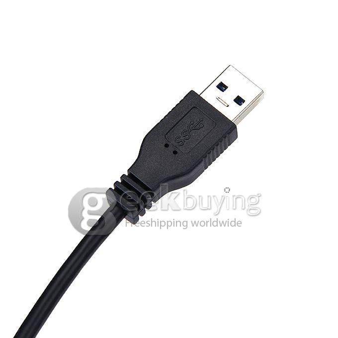 7 Ports USB 3.0 HUB with Super Speed 5 Gbps- Black