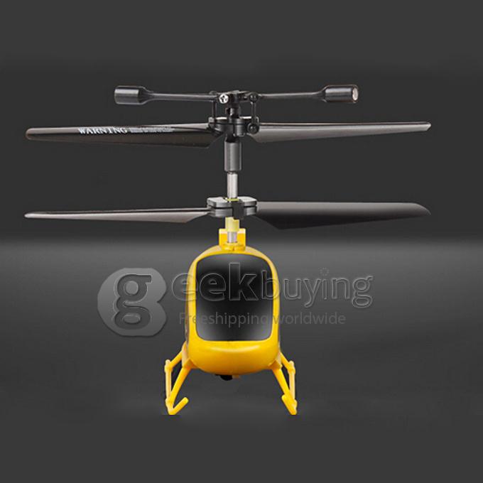 SYMA S6 Mini 3 Channel Super Mini Micro RC Remote Control Helicopter with Gyro - Yellow