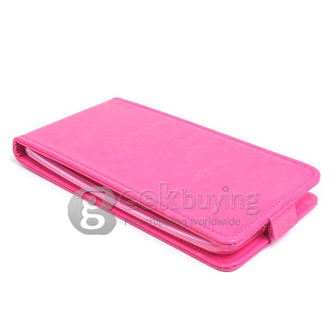 Protective Hard Cover Flip Stand Leather Case for ASUS Zenfone 2 5.5inch - Rose