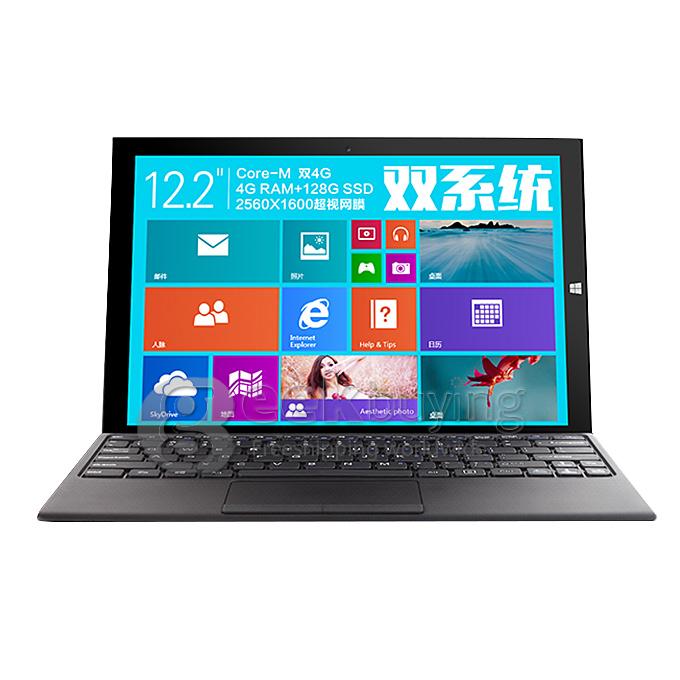Teclast X1 Pro 4G/3G/2G Dual Boot 4GB/128GB SSD Win8.1 + Android4.4 Tablet PC Intel Core-M Dual Core 2.0GHz 12.2 Inch 2560*1600 IPS Retina Bluetooth HDMI WiDi - Black + Gray