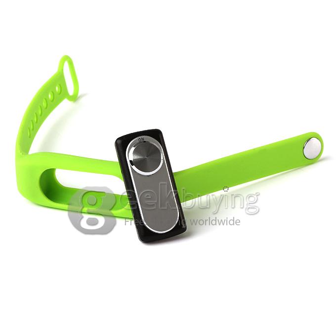 WR-06 Wearable Wristband Bracelet 8GB 140H Digital Voice Recorder Wrist Band WAV Recording Format - Green