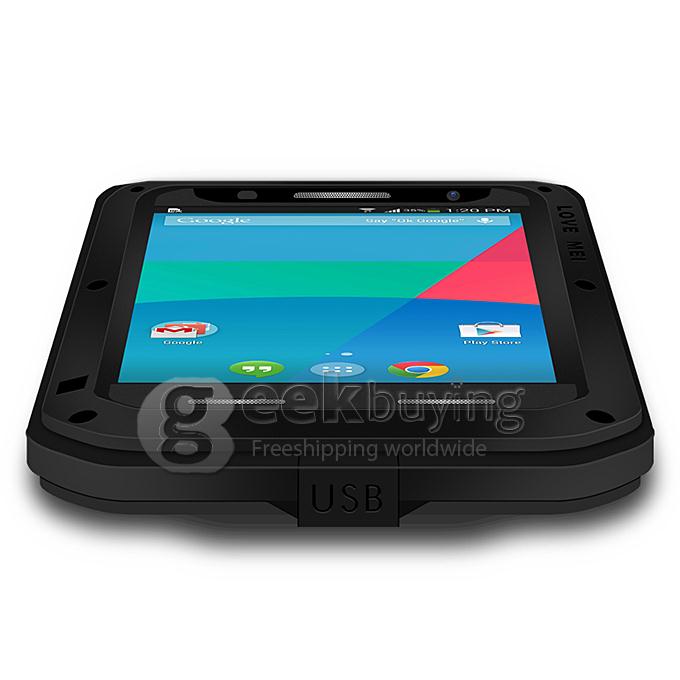 LOVE MEI Powerful Dirt/Shockproof Protective Case With Corning Gorilla Glass For Google Nexus 6 - Black