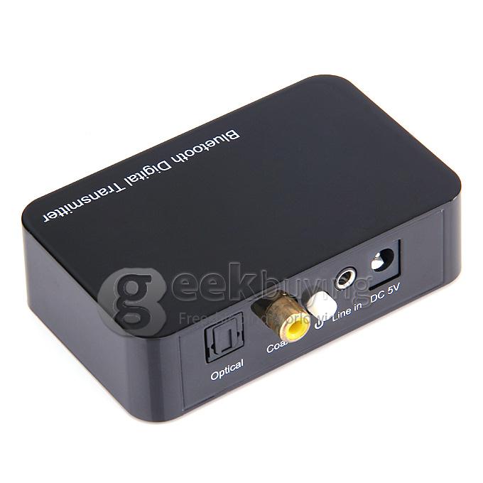 TS-BTDF01 Bluetooth 2.1 2402-2480MHz 10M Multimedia Digital Transmitter With Optical - Black