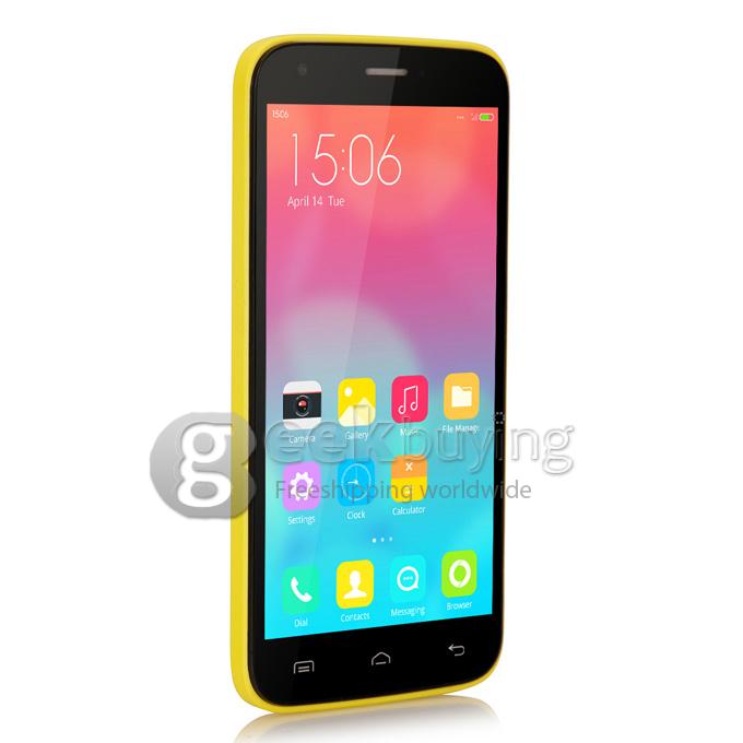 Doogee Valencia 2 Y100 5.0inch Android 4.4 1GB 8GB MTK6592 Octa Core 1.7GHz Smartphone 13.0MP 3G GPS OTG Hotknot- Yellow