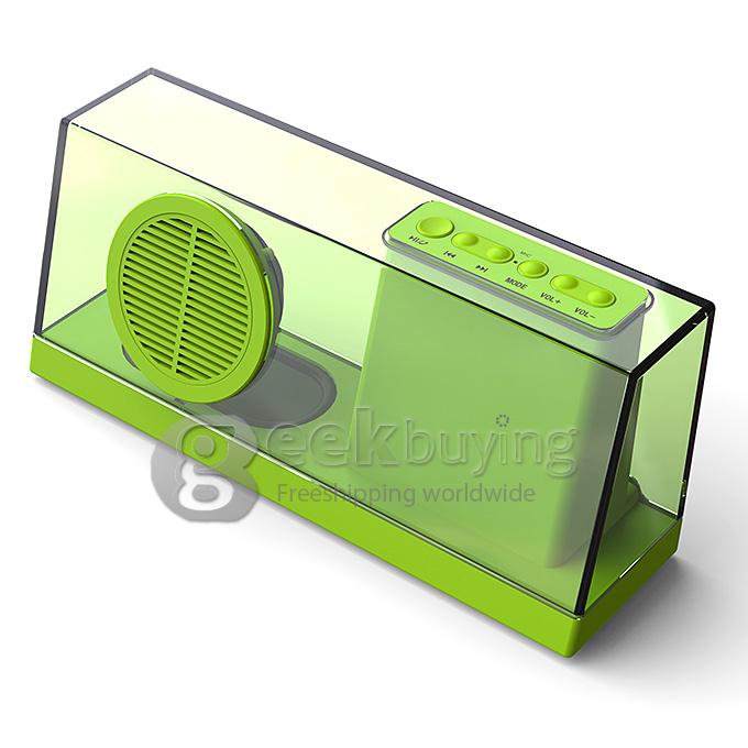 Nizhi Sardine SDY033 Mini Wireless Bluetooth 2.0 Speaker With Mic Support TF Card FM Radio - Green