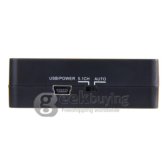 HDMI 1.4 to HDMI + Audio Repeater W/ 4k, DTS / AC3 DTS-HD - Black