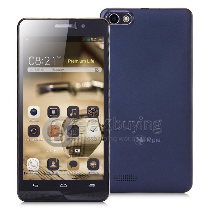 Mpie Z6 5.5inch MTK6572 Dual Core 1.3GHz Smartphone Android 4.4 512MB 4GB 5.0MP Gesture Sensing Smart Wake - Blue