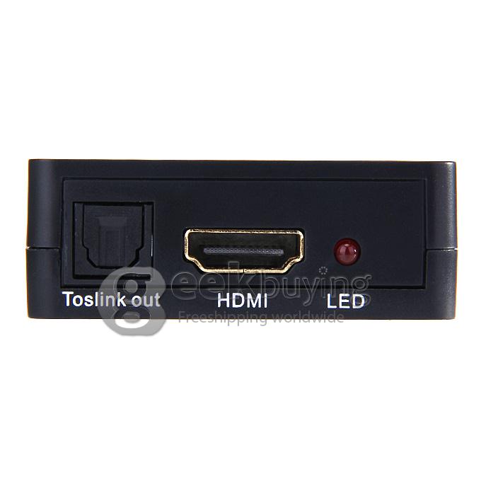 HDMI 1.4 to HDMI + Audio Repeater W/ 4k, DTS / AC3 DTS-HD - Black