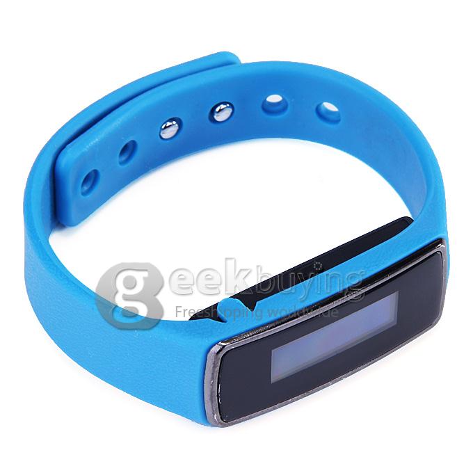 HX-V5 Waterproof Smart Wristband Bluetooth 4.0 OLED Screen Bracelet For iOS Android - Blue