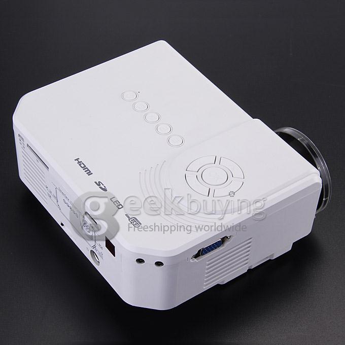 LED-M1 LCD TFT Multilanguage Projector 150Lm 480*320 16.7M With HDMI SD CARD USB VGA - White