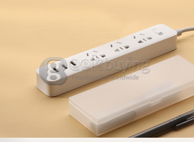 Xiaomi Mi Power Strip Patch Board with 3 USB Port 2A Fast Charge Mini Socket Adapter - White