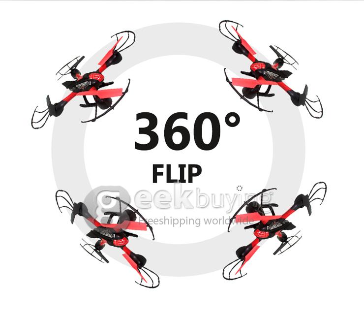 SKY HAWKEYE 1315S 5.8G FPV Real Time Transmission 2.4G 4CH 6 Axis RC Quadcopter with 0.3MP Camera Headless Mode -Red