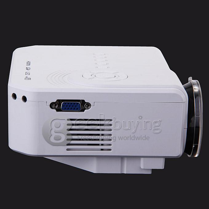 LED-M1 LCD TFT Multilanguage Projector 150Lm 480*320 16.7M With HDMI SD CARD USB VGA - White
