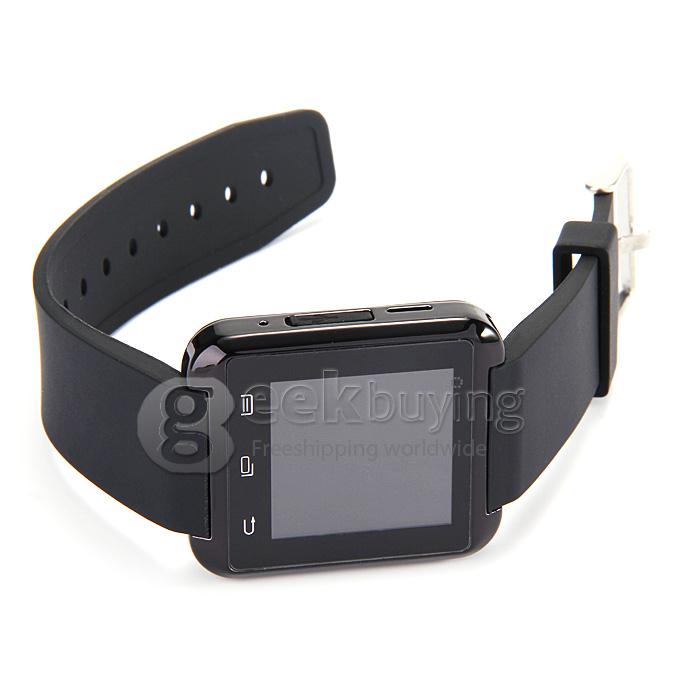 Smart U8 MTK Wrist Watch BT3.0 U 2.4GHz Watch 230mAh For iPhone/Samsung S4/Note 2/3 Android Smartphones - Black