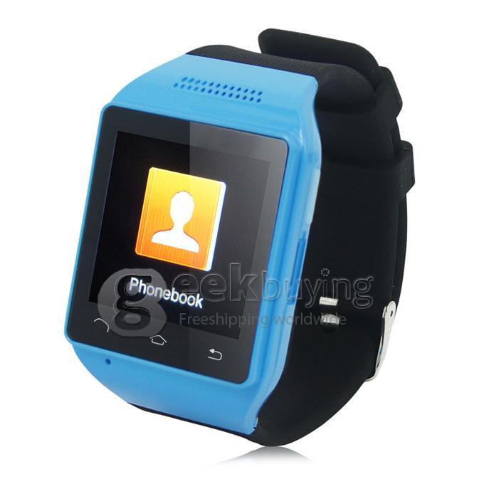 ZGPAX S18 1.54 Inch Touch Screen Smart Watch BT3.0 360mAh Support SYNC Anti Lost Mic FM Pedometer For Android - Blue