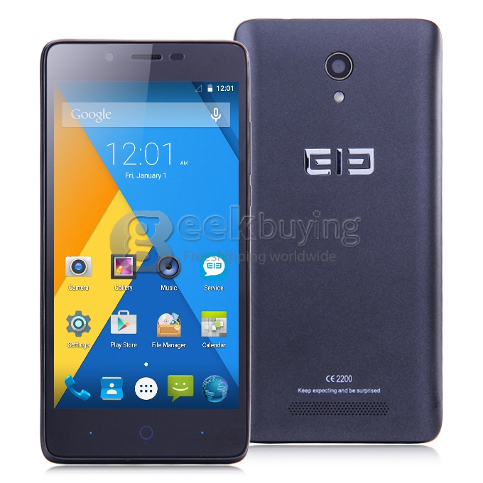 Elephone P6000 4G Android 5.0 2GB 16GB MTK6732 Quad Core 1.5GHz 5.0 Inch Smartphone 13.0MP IPS HD - Black