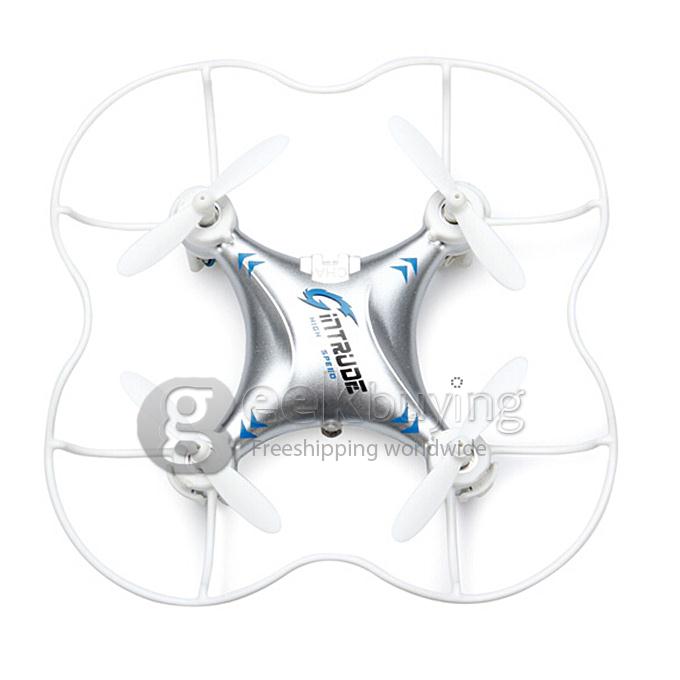 JJRC H7 2.4G 6-Axis Mini RC Quadcopter with LED Lights Protective Cover - Silver