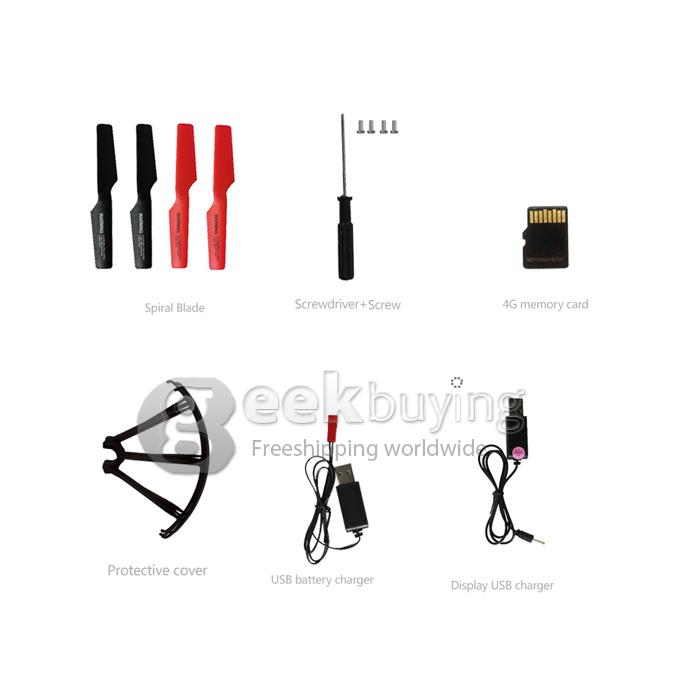 SKY HAWKEYE 1315S 5.8G FPV Real Time Transmission 2.4G 4CH 6 Axis RC Quadcopter with 0.3MP Camera Headless Mode -Red