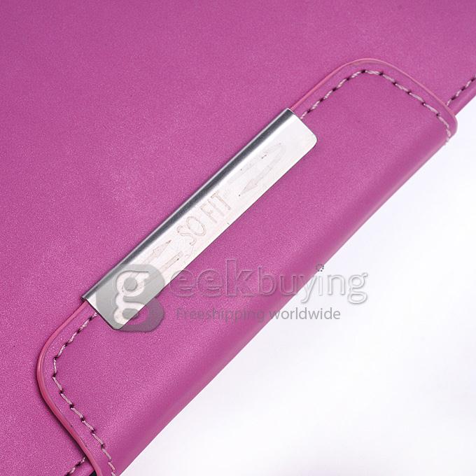 Protective Hard Cover Flip Stand Leather Case for SAMSUNG S6 -Pink