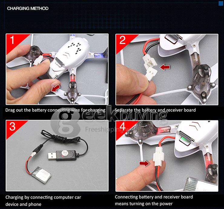 Syma X11C 2.4G 4CH 6 Axis RC Quadcopter with 2.0MP Camera 360 Degree Stunt Function - White