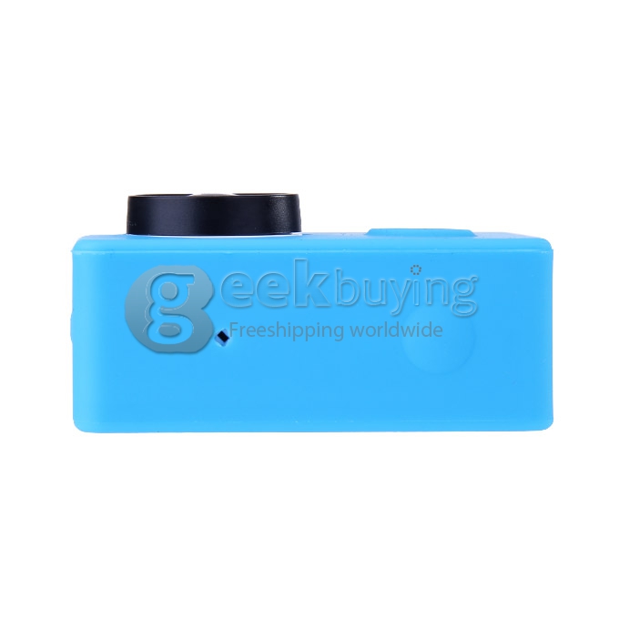 Silicone Protective Dirt-proof Soft Rubber Case Cover Skin for Xiaomi Yi Xiaoyi Action Sport Camera - Blue
