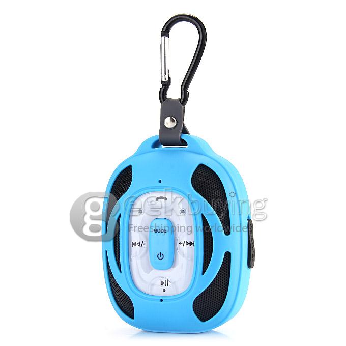 New 2693 Wireless Microphone Portable Phone Solar Bluetooth 2.1+EDR 2.4GHZ Speaker Support TF Card Handsfree - Blue