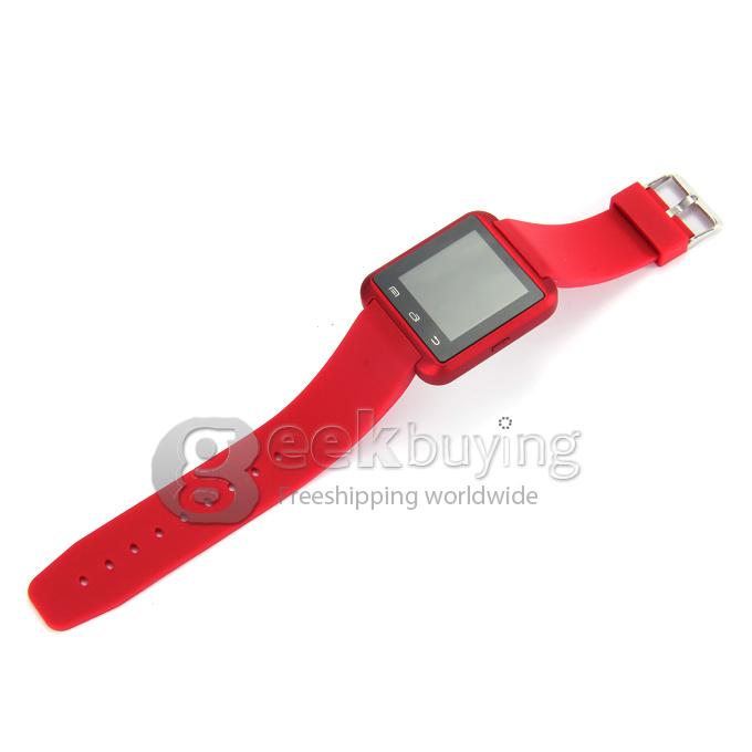 Smart U8 MTK Wrist Watch BT3.0 U 2.4GHz Watch 230mAh For iPhone/Samsung S4/Note 2/3 Android Smartphones - Red